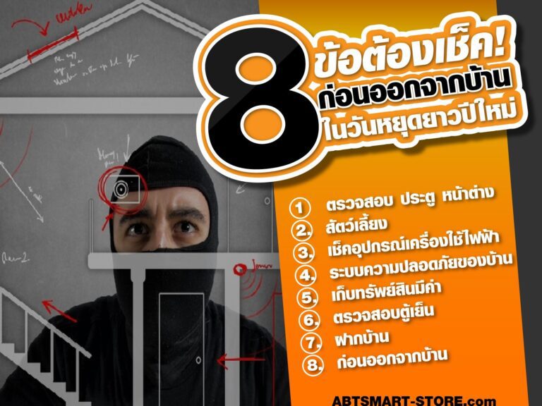 8 ข้อต้องเช็ค! ก่อนออกจากบ้านในวันหยุดยาวปีใหม่