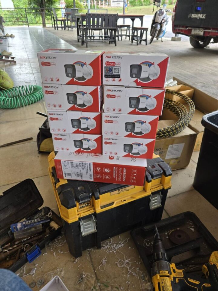 cctv สุราษฎร์ธานี ติดตั้งกล้องวงจรปิด Hikvision 2MP ภาพสี 24 ชั่วโมง
